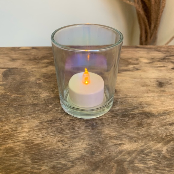 Set of 2 Holographic 💿 Candle Holders - Picture 3 of 6